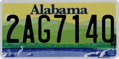 AL license plate 2AG7140