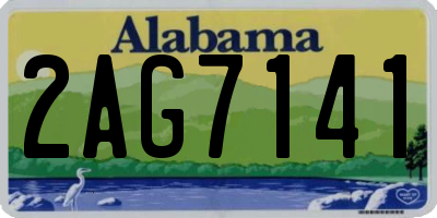 AL license plate 2AG7141