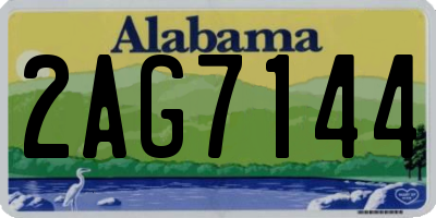 AL license plate 2AG7144
