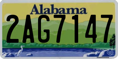 AL license plate 2AG7147