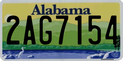 AL license plate 2AG7154