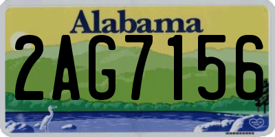 AL license plate 2AG7156