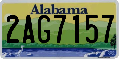 AL license plate 2AG7157