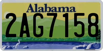 AL license plate 2AG7158