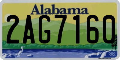 AL license plate 2AG7160