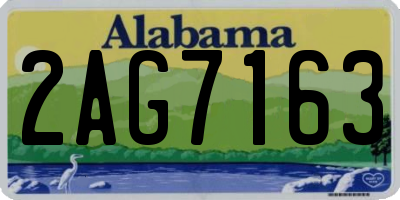 AL license plate 2AG7163