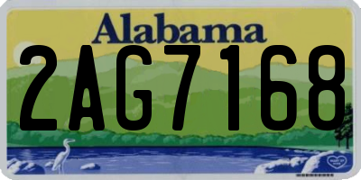 AL license plate 2AG7168