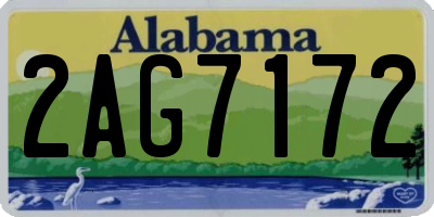 AL license plate 2AG7172