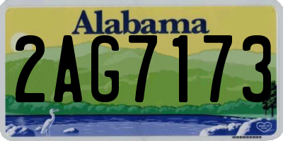 AL license plate 2AG7173