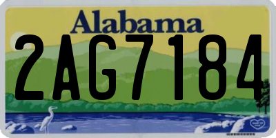 AL license plate 2AG7184