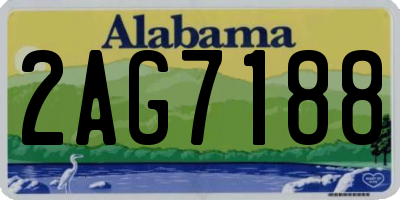 AL license plate 2AG7188