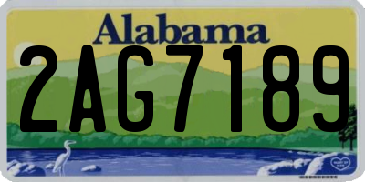 AL license plate 2AG7189