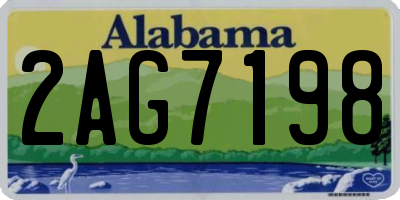 AL license plate 2AG7198
