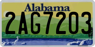 AL license plate 2AG7203