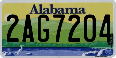 AL license plate 2AG7204