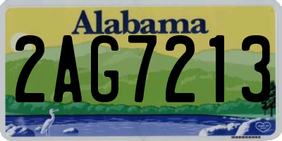 AL license plate 2AG7213
