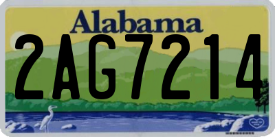 AL license plate 2AG7214