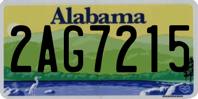 AL license plate 2AG7215