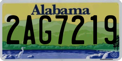AL license plate 2AG7219
