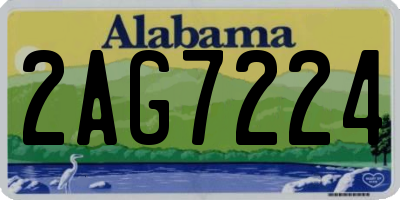 AL license plate 2AG7224