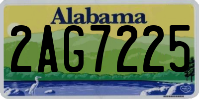 AL license plate 2AG7225