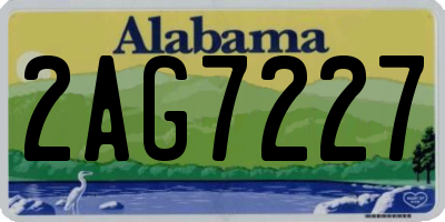 AL license plate 2AG7227