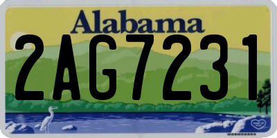 AL license plate 2AG7231