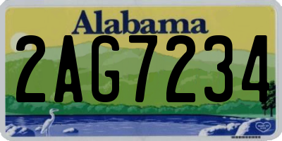 AL license plate 2AG7234