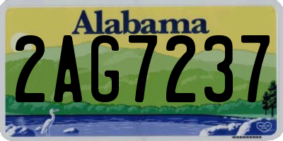 AL license plate 2AG7237