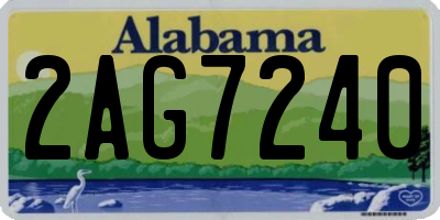 AL license plate 2AG7240