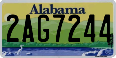 AL license plate 2AG7244