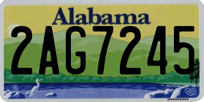 AL license plate 2AG7245