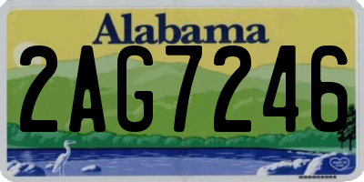 AL license plate 2AG7246