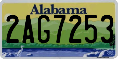 AL license plate 2AG7253
