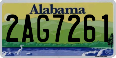 AL license plate 2AG7261