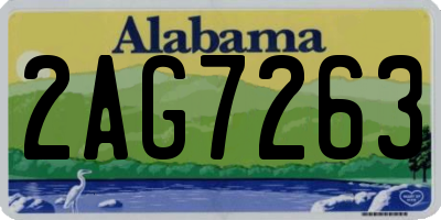AL license plate 2AG7263