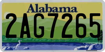 AL license plate 2AG7265