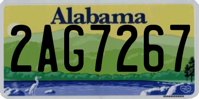 AL license plate 2AG7267