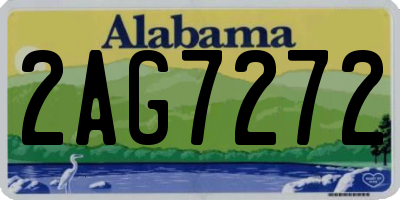 AL license plate 2AG7272