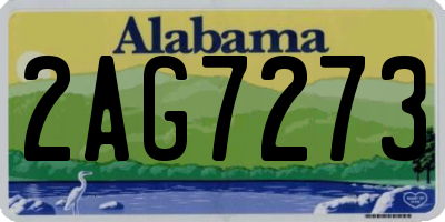 AL license plate 2AG7273