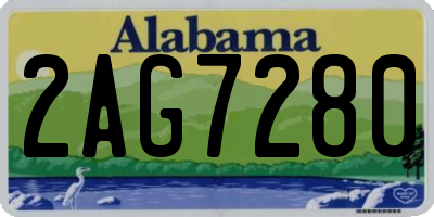 AL license plate 2AG7280