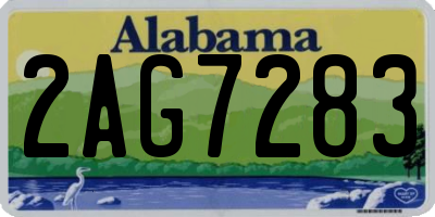 AL license plate 2AG7283