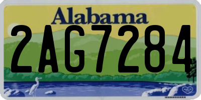 AL license plate 2AG7284