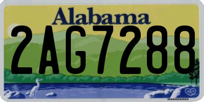 AL license plate 2AG7288