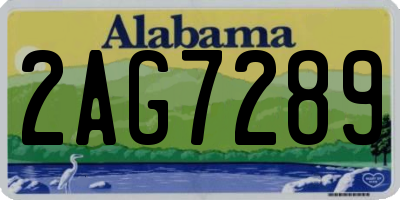 AL license plate 2AG7289