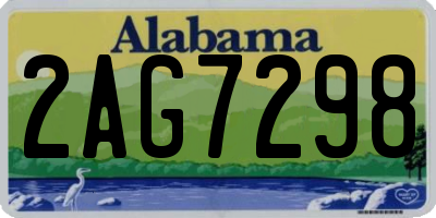 AL license plate 2AG7298