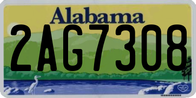 AL license plate 2AG7308