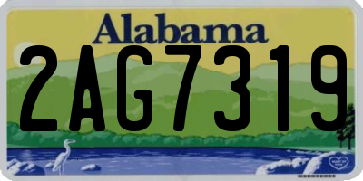 AL license plate 2AG7319
