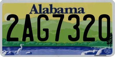 AL license plate 2AG7320