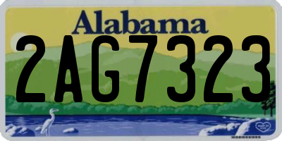 AL license plate 2AG7323